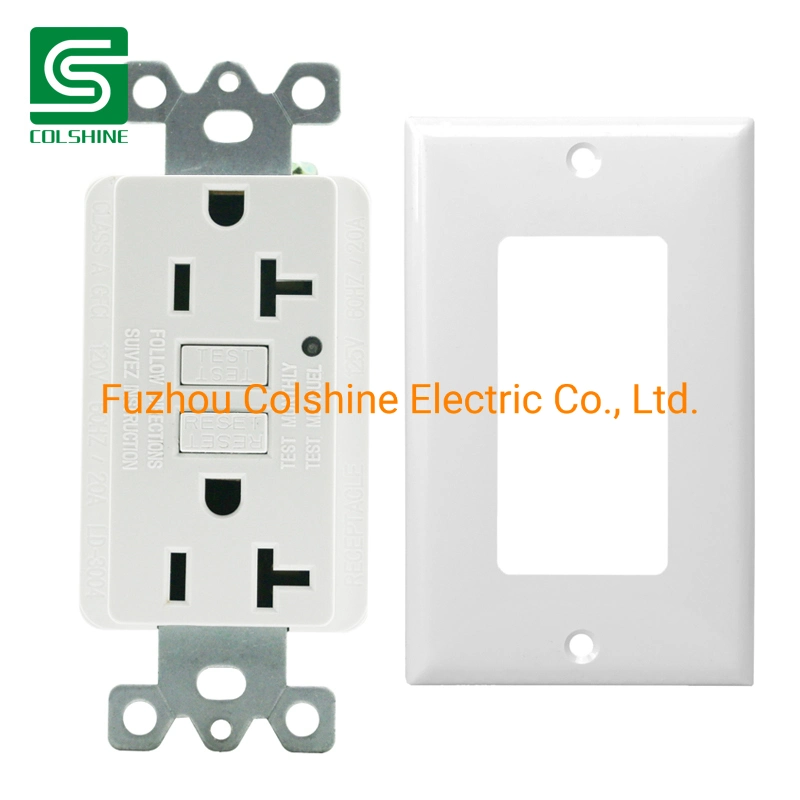 Duplex Receptacle Outlet 20A 125V Self Test GFCI Wall Socket