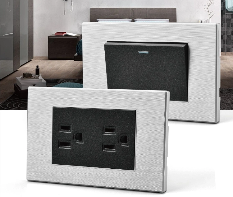 Wholesale Us Standard South America Edge 3gang 1way Wall Electrical Socket