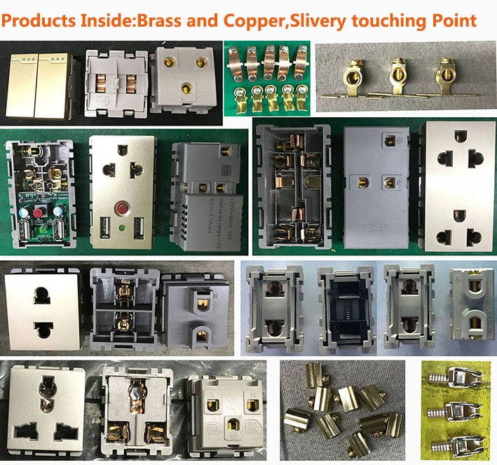 Black Arcrylic Panel 16A Germany Socket+Italian Socket