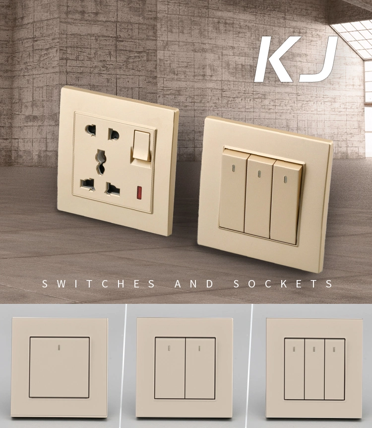 Klass Universal Light Socket for Home 1 2 3 4gang Switch and Socket with 13A and 1gang