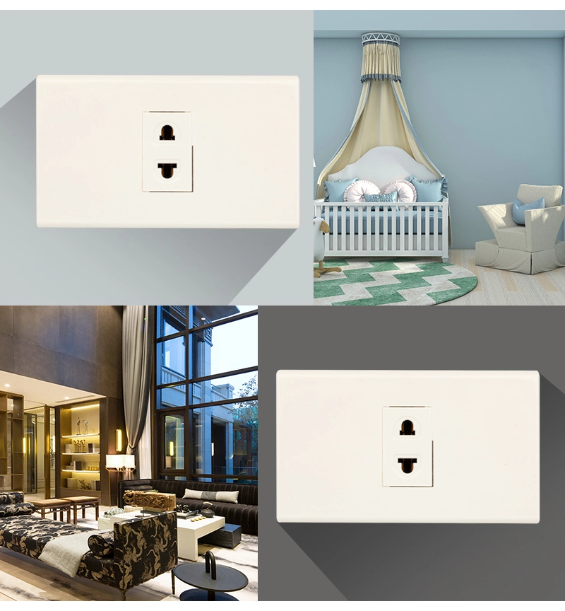 120*70mm Multifunction Multi Wall 2 Pin Power Switch Socket for Thailand 250V 16A